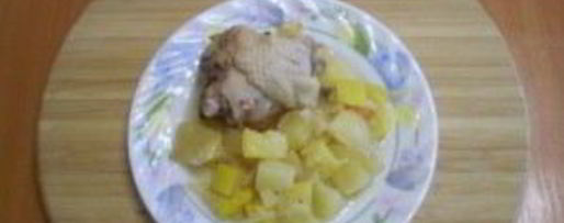 Шаг 5: курицы с овощами и кабачками