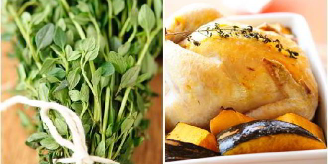 Рецепт курицы с тимьяном, тыквой и начинкой в марокканском стиле
