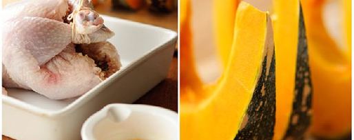 Шаг 1: курицы с тимьяном, тыквой и начинкой в марокканском стиле