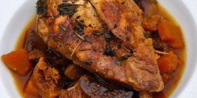 Рецепт курицы с травами и инжиром