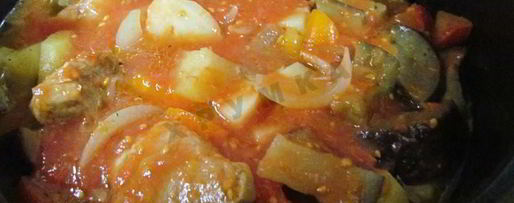 Шаг 12: мяса с баклажанами и картофелем в мультиварке