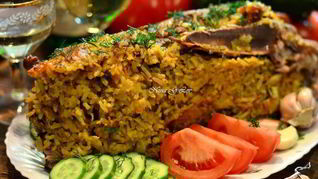 Рецепт Пекинской уточки карри, фаршированная рисом, сыром и грибами