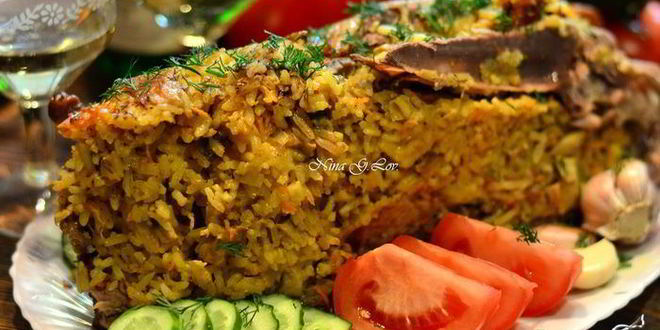 Рецепт пекинской уточки карри, фаршированная рисом, сыром и грибами