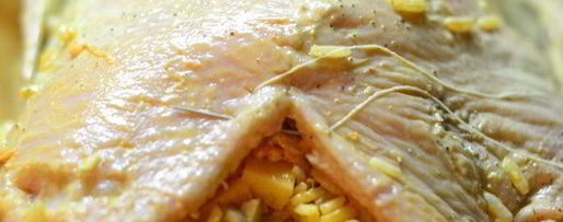 Шаг 14: пекинской уточки карри, фаршированная рисом, сыром и грибами