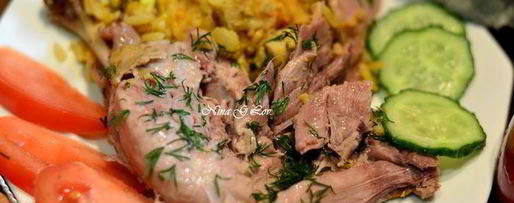 Шаг 18: пекинской уточки карри, фаршированная рисом, сыром и грибами