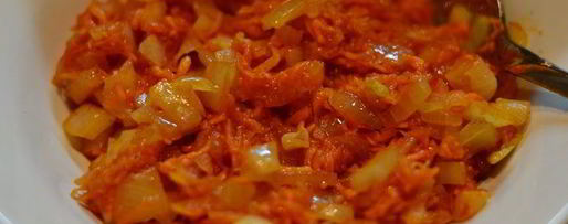 Шаг 3: пекинской уточки карри, фаршированная рисом, сыром и грибами