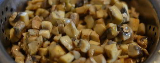 Шаг 8: пекинской уточки карри, фаршированная рисом, сыром и грибами