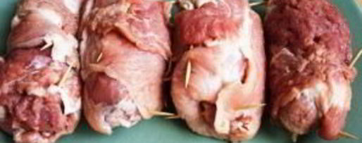 Шаг 4: свинины, фаршированной курагой и луком