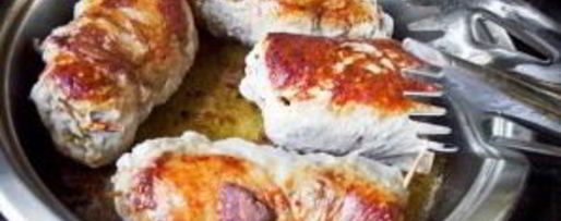 Шаг 5: свинины, фаршированной курагой и луком