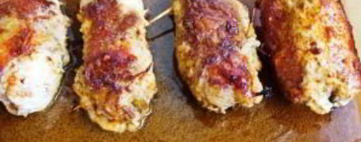 Шаг 8: свинины, фаршированной курагой и луком