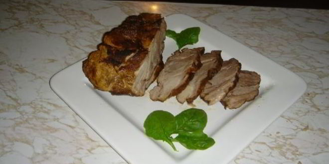 Рецепт свинины, тушенной куском