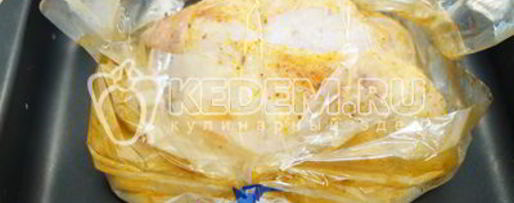 Шаг 8: свинины в рукаве в духовке