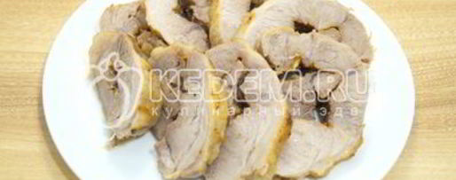 Шаг 9: свинины в рукаве в духовке