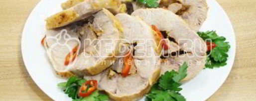 Шаг 10: свинины в рукаве в духовке