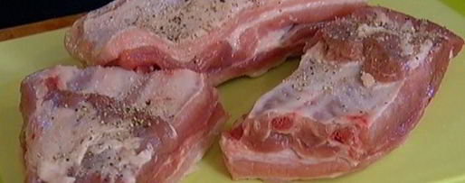 Шаг 2: свиных ребрышек с грибами и красной фасолью