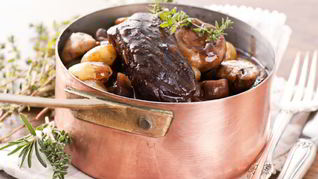 Рецепт Телятины с белыми грибами и травами