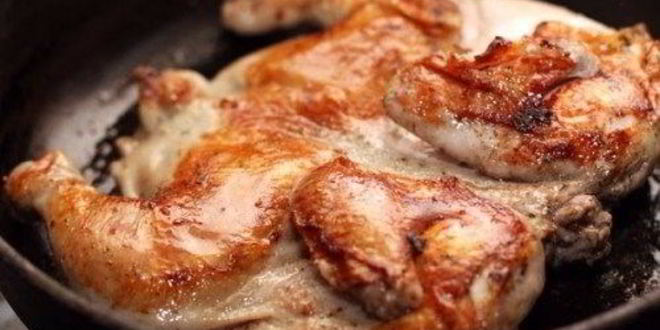 Рецепт цыпленка с чесночным соусом