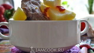 Рецепт Тушеного кролика с картошкой в мультиварке