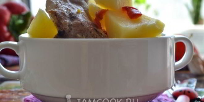 Рецепт тушеного кролика с картошкой в мультиварке