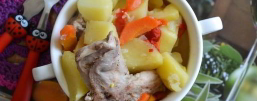 Шаг 13: тушеного кролика с картошкой в мультиварке