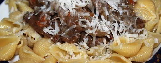 Шаг 10: экзотического бефстроганова с пастой конкилье