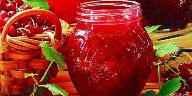 Рецепт желе из красной смородины 5-минутка