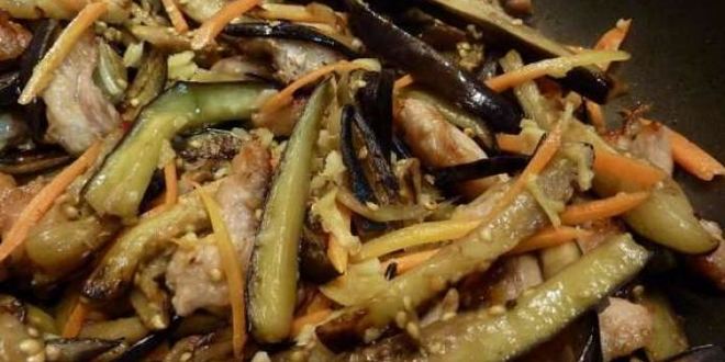 Рецепт баклажанов с мясом по-китайски