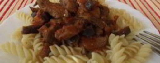 Шаг 6: баклажанов с мясом