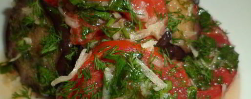 Шаг 10: баклажанов с помидорами в заливке