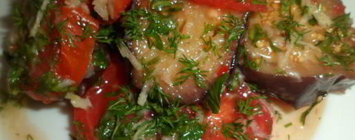 Шаг 12: баклажанов с помидорами в заливке