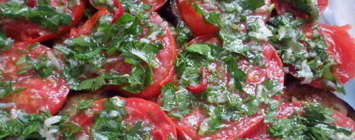 Шаг 6: баклажанов с помидорами в заливке