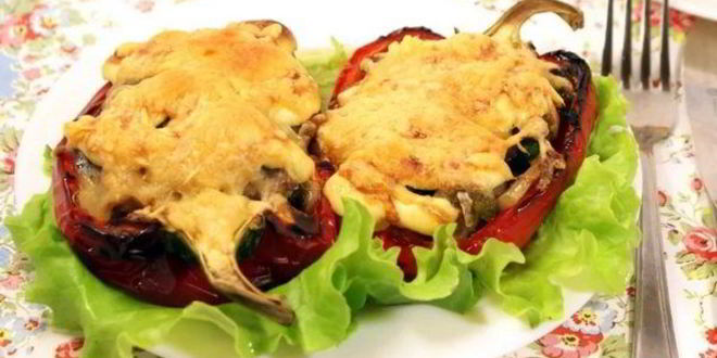 Рецепт фаршированного перца с грибной начинкой