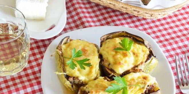 Рецепт фаршированных баклажанов запеченных с овощами