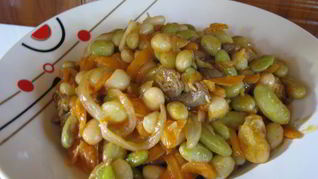 Рецепт Фасоли по-закарпатски с сердечками