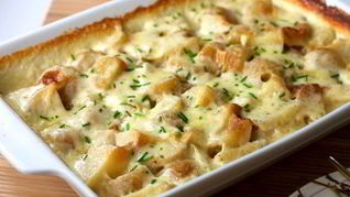 Рецепт Гратен из картофеля с грибами и курицей