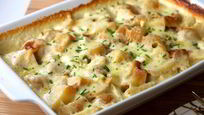 Рецепт Гратен из картофеля с грибами и курицей