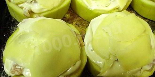 Рецепт кабачков фаршированных рисом и рыбой