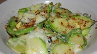 Рецепт Кабачков с сыром Дор блю