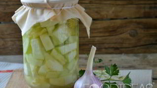 Рецепт Кабачков в чесночном соусе