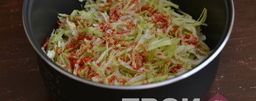 Шаг 5: капусты с мясом в мультиварке