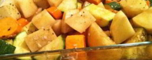 Шаг 2: картофеля с овощами запеченный