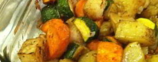 Шаг 3: картофеля с овощами запеченный