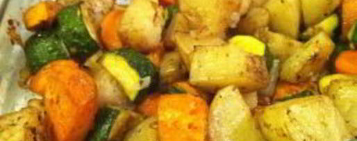 Шаг 4: картофеля с овощами запеченный