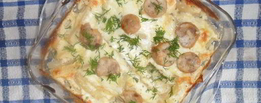 Шаг 5: картофеля, запеченного с говядиной под сырно-сметанным соусом