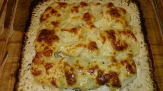 Рецепт Картофельного гратен в яично-сливочном соусе