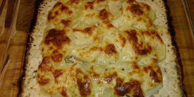 Рецепт картофельного гратен в яично-сливочном соусе