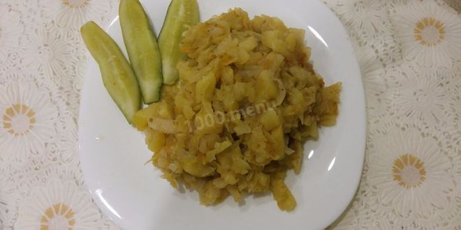 Рецепт картошки тушеной с капустой в мультиварке