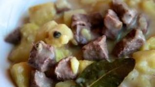 Рецепт Картошки тушеной с мясом