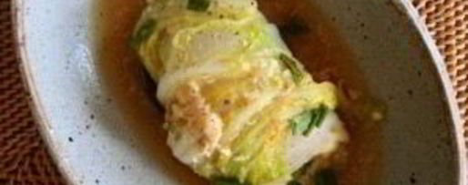 Шаг 7: китайской капусты, фаршированной коричневым рисом