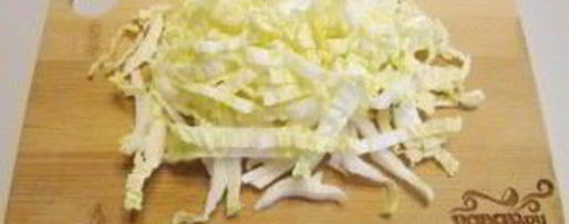 Шаг 4: пекинской капусты с курицей